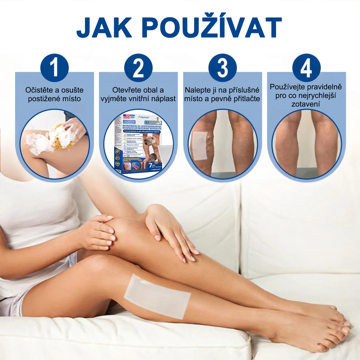 FLORISMA® plaster mikroigłowy z diosminą i hesperydyną o formule klasy klinicznej🌿 — ukierunkowany na żylaki i pajączki naczyniowe, łagodzi uczucie ciężkich i zmęczonych nóg