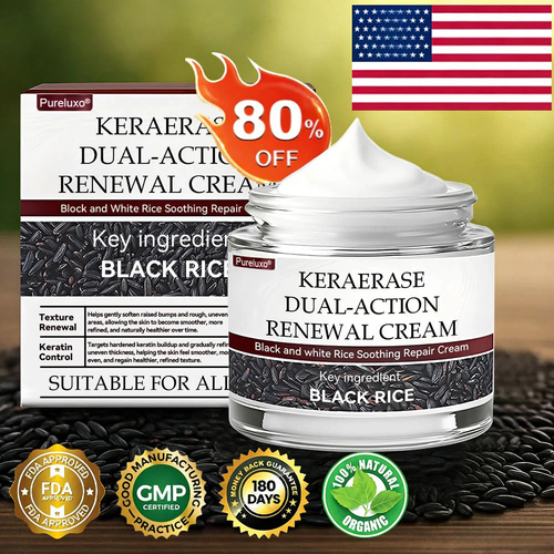 Pureluxo® KeraErase Dual-Action Renewal Cream 🌟(removes warts and skin growths, senile purpura)