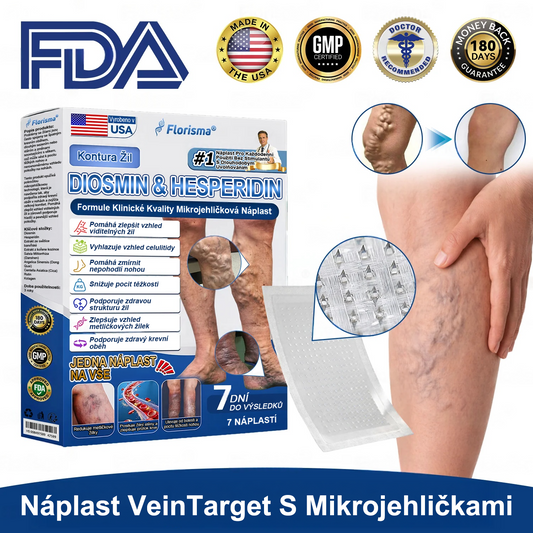 FLORISMA® plaster mikroigłowy z diosminą i hesperydyną o formule klasy klinicznej🌿 — ukierunkowany na żylaki i pajączki naczyniowe, łagodzi uczucie ciężkich i zmęczonych nóg