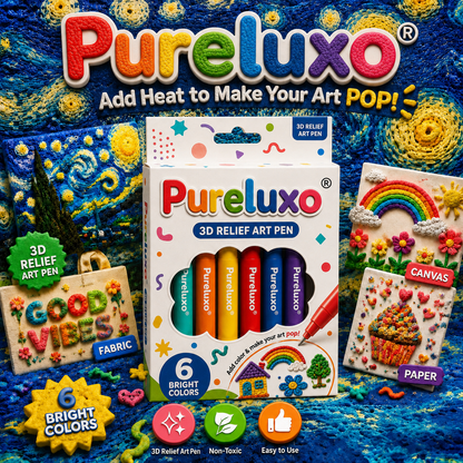 Pureluxo®💎 Turn 2D Drawings Into Touchable 3D Art