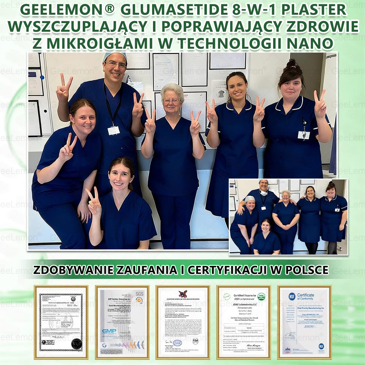 Oficjalny Sklep | 🇵🇱 𝐆𝐞𝐞𝐥𝐞𝐦𝐨𝐧® Glumasetide 8 w 1 Smukły i Zdrowy Nano Plaster z Mikronakłuciami ✅ Na otyłość, wiotką skórę, cukrzycę, bezdech senny, problemy ze stawami i wiele więcej