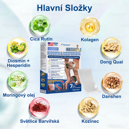 FLORISMA® plaster mikroigłowy z diosminą i hesperydyną o formule klasy klinicznej🌿 — ukierunkowany na żylaki i pajączki naczyniowe, łagodzi uczucie ciężkich i zmęczonych nóg