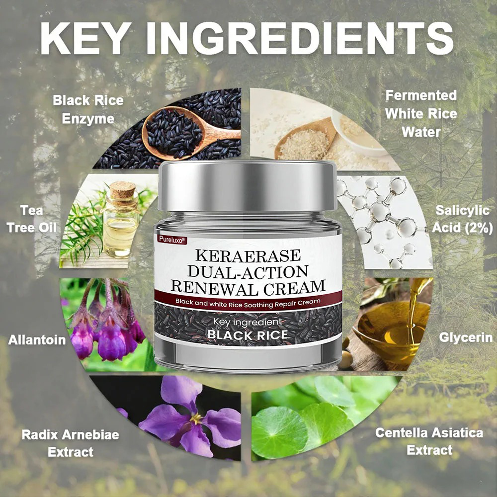 Pureluxo® KeraErase Dual-Action Renewal Cream 🌟(removes warts and skin growths, senile purpura)